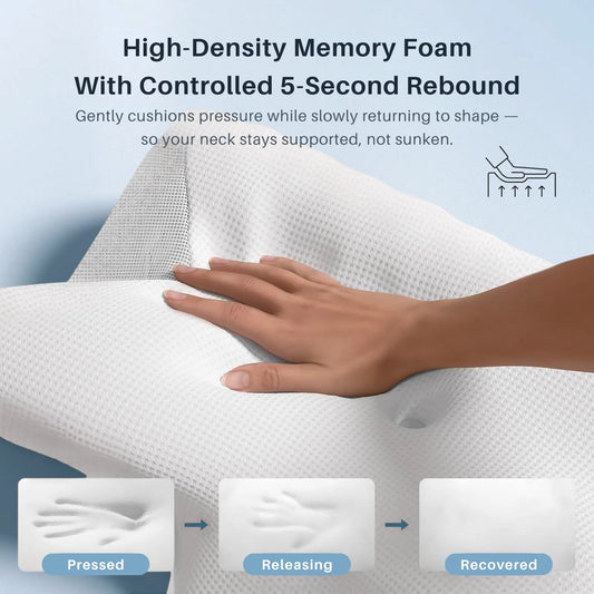Ergonomic Pillow Designed for All-Night Neck Support